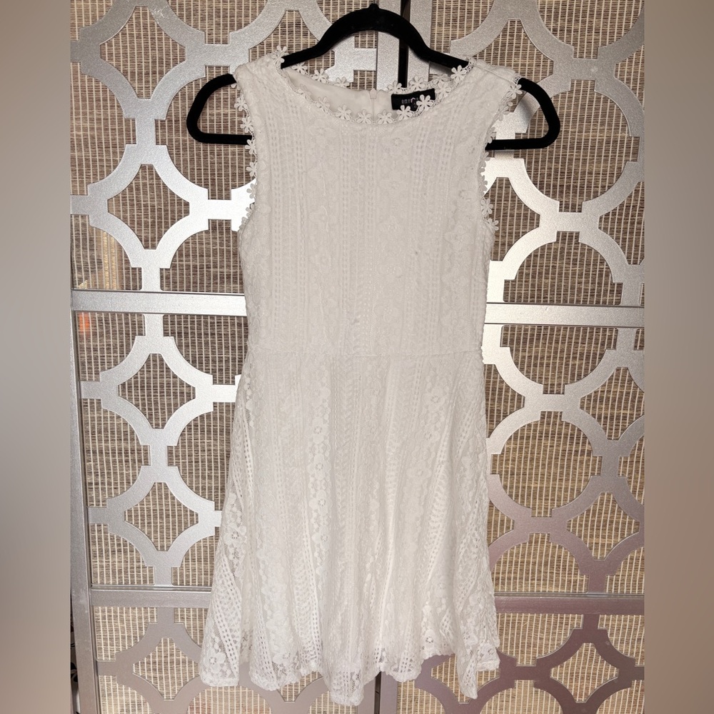 Kids Amy Byer White Lace Casual Dress